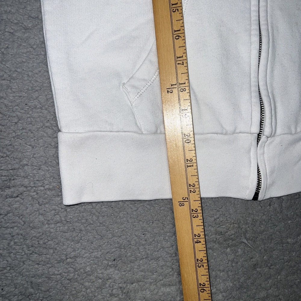 VTG Abercrombie & Fitch Hoodie Womens Sz S White New York EST 1892 Embroider Y2k - Picture 7 of 10